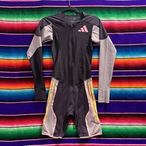 Adidas Pro Elite Team Promo long sleeve running Speedsuit 2024 Purple Men’s Sm